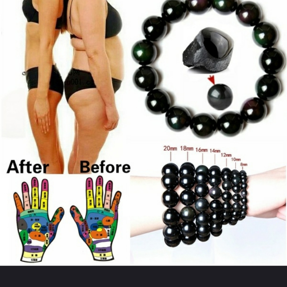 Obsidian Antifatigue & weight loss bracelet